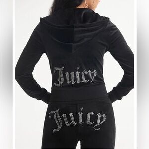 Juicy Couture Black Rhinestone Hoodie